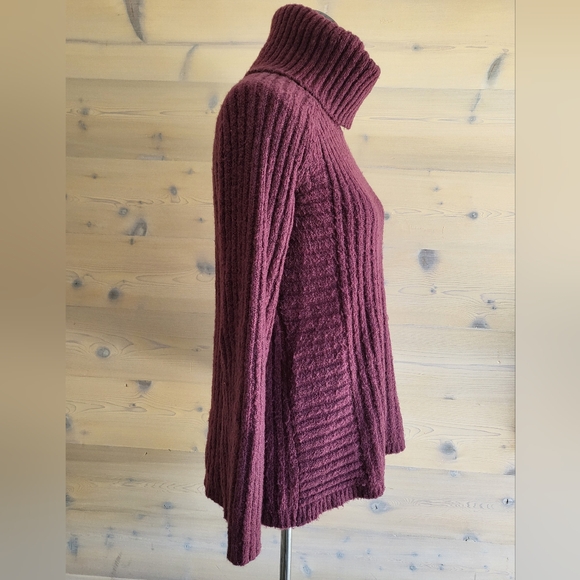 Simply Vera by Vera Wang Oversized Ribbed Turtleneck Sweater size XS - Picture 3 of 6